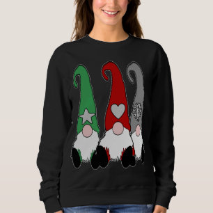 Nordic Gnome Red Grey Hat Christmas Swedish Tomte  Sweatshirt