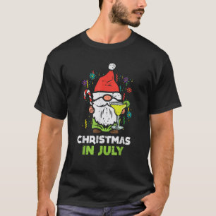 Nordic Gnome Santa Christmas In July Cute Summer X T-Shirt
