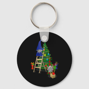 Nordic Gnomes Winter Christmas Swediomte Elves Key Ring