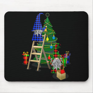 Nordic Gnomes Winter Christmas Swediomte Elves Mouse Mat