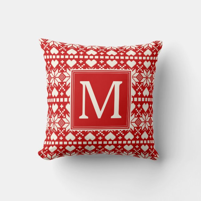 Nordic | Holiday Throw Pillow (Front)