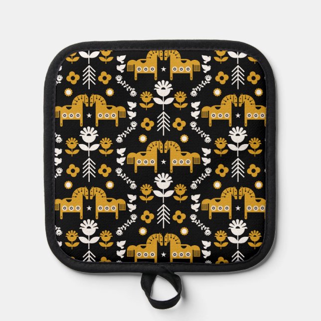 Nordic Horse Home Decor Pot Holder (Front)