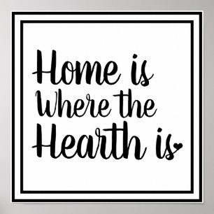 Nordic Hygge Style   Home is Where the Hearth Is Poster