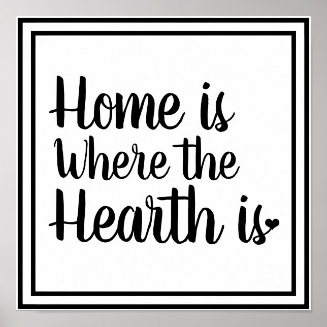 Nordic Hygge Style | Home is Where the Hearth Is Poster (Front)
