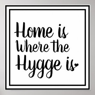 Nordic Hygge Style   Home is Where the Hygge Is Poster