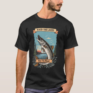 Nordic Knotwork Pike u2013 Funny Viking Angler Say T-Shirt