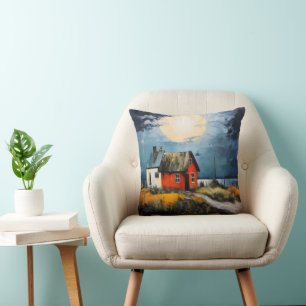 Nordic Landscape Colourful Cushion