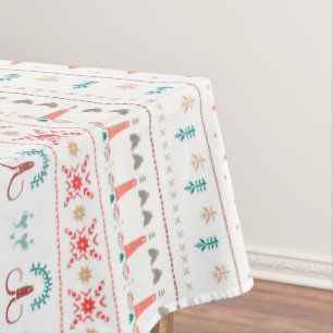Nordic Light Winter Pattern Tablecloth