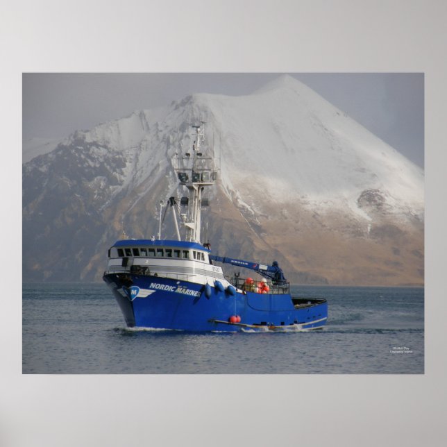 Nordic Mariner, Crab Boat in Dutch Harbour, AK Poster (Front)