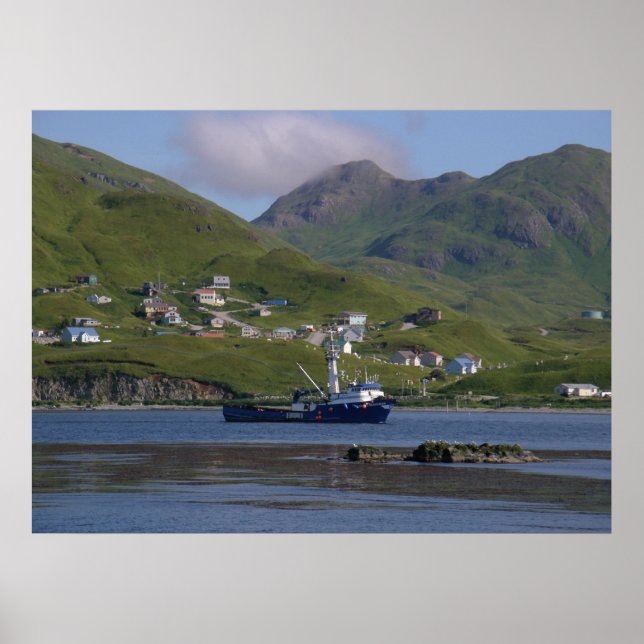 Nordic Mariner, Crab Boat in Dutch Harbour, AK Poster (Front)