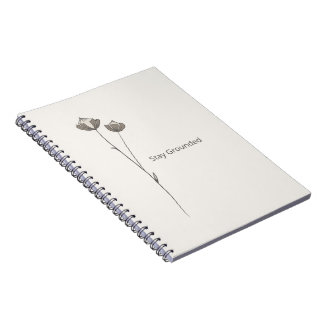 Nordic Minimal Nature Notebook - Stay Grounded