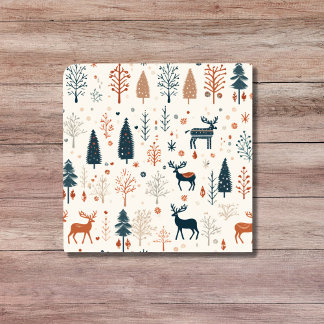 Nordic Minimalist Reindeer Beige Scandinavian Tile
