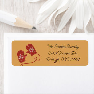 Nordic Mittens Return Address Label