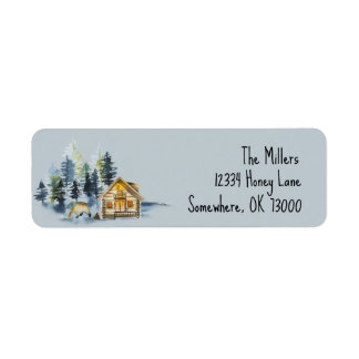 Nordic/Mountain Address Labels Personalised