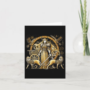 Nordic Mythic Creations Freyja Norse Goddess Of Lo Card