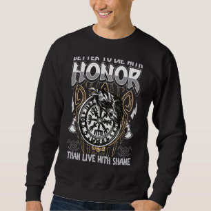 Nordic Mythology Viking Warrior Celtic Symbols Cul Sweatshirt
