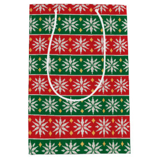 Nordic Noel Knit Medium Gift Bag