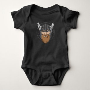 Nordic Norse mythology Odin God valhalla Viking Baby Bodysuit