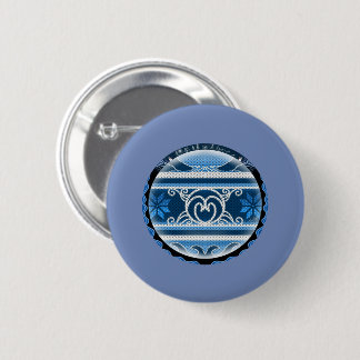 Nordic North Christmas 6 Cm Round Badge