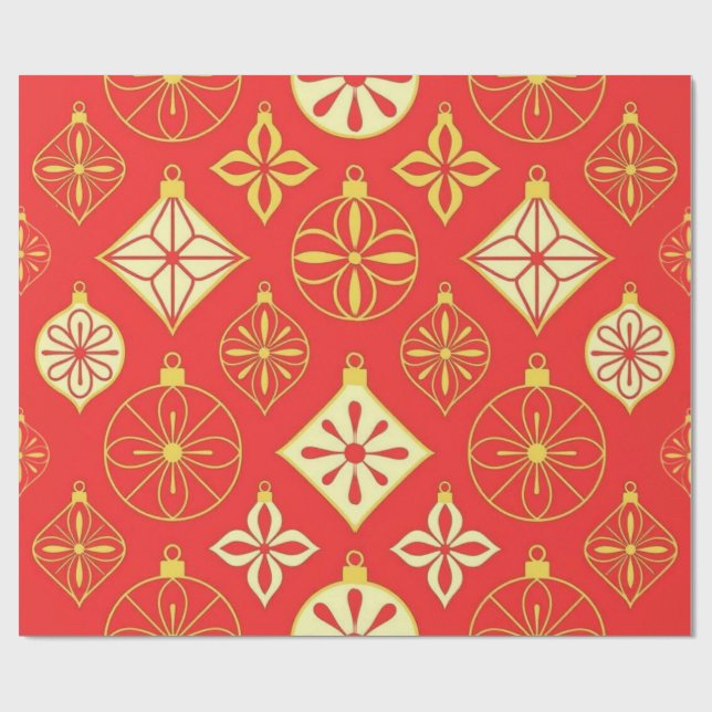 Nordic Ornaments  Wrapping Paper (Flat)