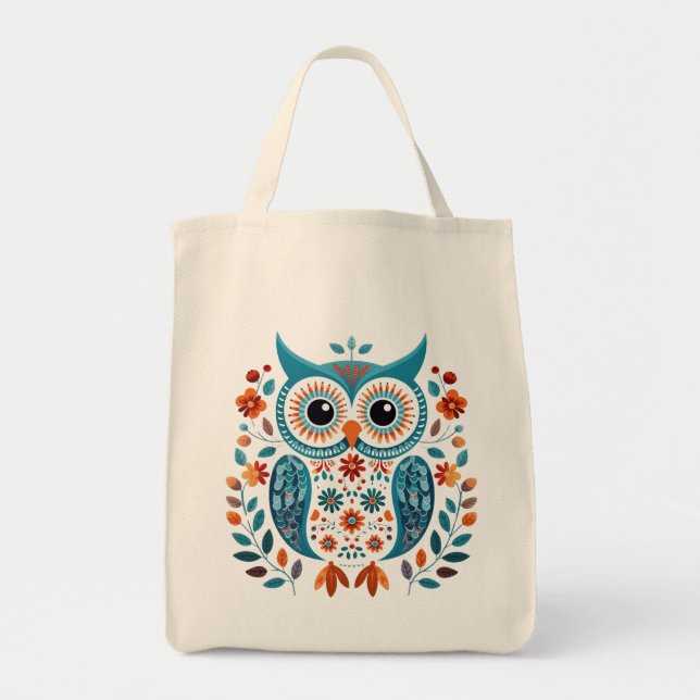 Nordic Owl Tote Bag (Front)