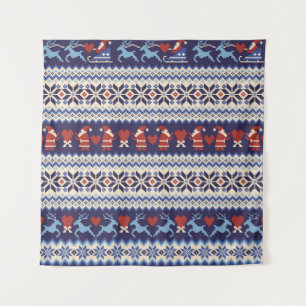 Nordic Pattern: Charming Illustration Tapestry