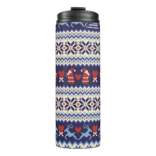 Nordic Pattern: Charming Illustration Thermal Tumbler