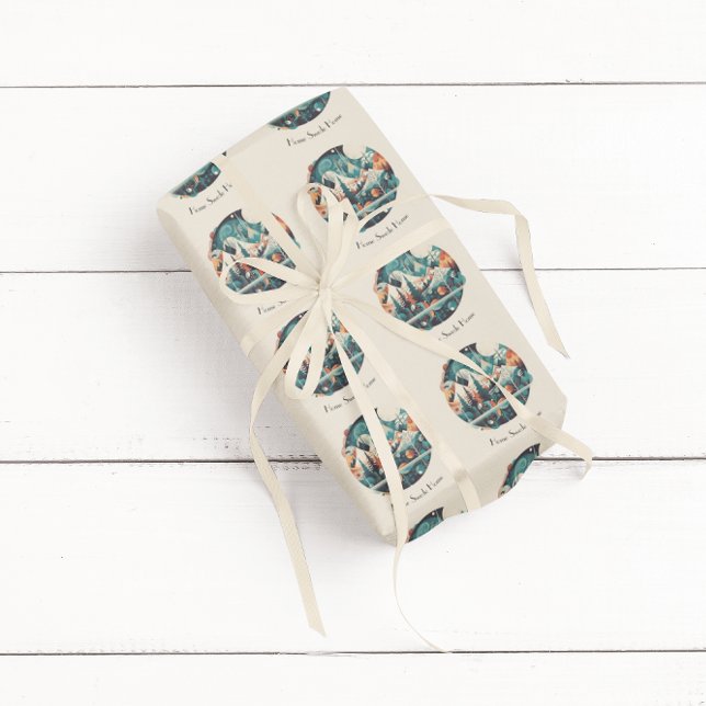 Nordic Pines & Peaks, custom Wrapping Paper (Creator Uploaded)