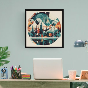 Nordic Pines & Peaks Poster