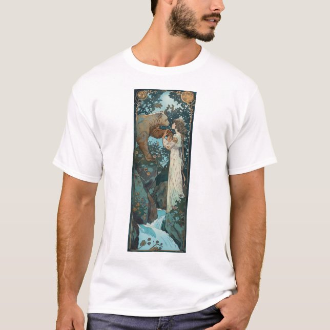 Nordic Prince Art | Maxfield Parrish Style Print T T-Shirt (Front)