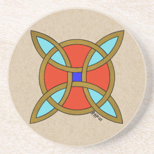 Nordic Protection from Witchcraft or Witch's Knot Coaster