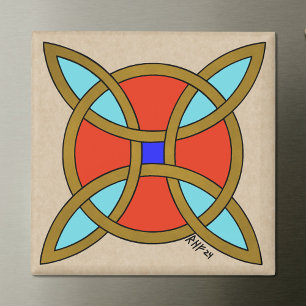 Nordic Protection from Witchcraft or Witch's Knot Magnet