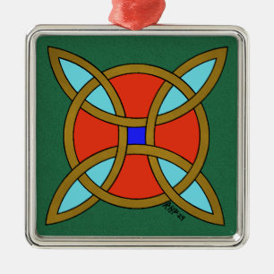 Nordic Protection from Witchcraft or Witch's Knot Metal Tree Decoration