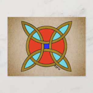 Nordic Protection from Witchcraft or Witch's Knot Postcard