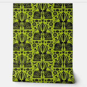 Nordic Rabbit Themed Home Decor Wallpaper