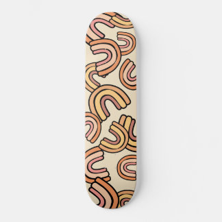 Nordic rainbow Bohemian rainbows Neutral Skateboard