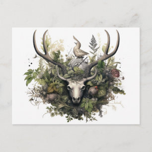 Nordic Retro Pagan Artistic Holiday Card