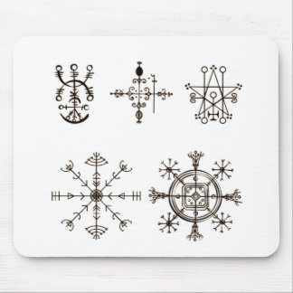 NORDIC RUNES SYMBOLISM MOUSE MAT