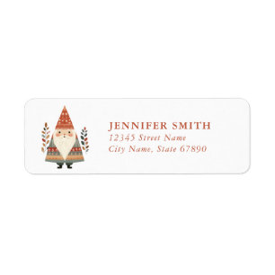 Nordic Santa Claus Return Address Labels