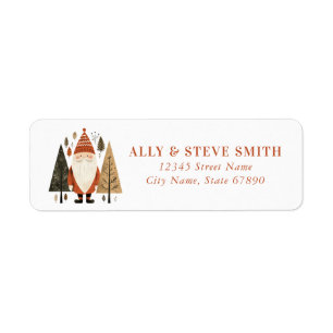 Nordic Santa Claus Return Address Labels