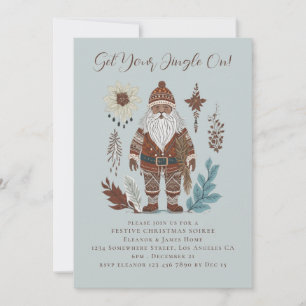 Nordic Santa Merry Christmas Invitation