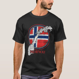 Nordic Scandinavia Proud Norwegian Flag Country No T-Shirt