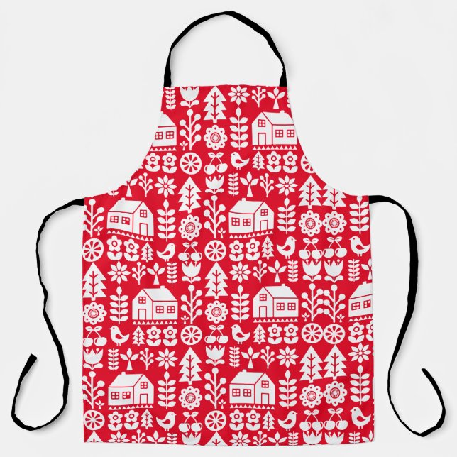 Nordic Scandinavian Christmas Apron (Front)