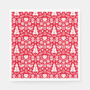 Nordic Scandinavian Christmas Decorations Napkin