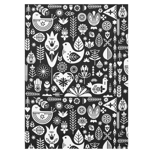 Nordic Scandinavian Christmas Decorations Tablecloth (Front)
