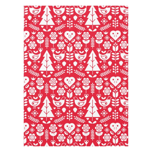 Nordic Scandinavian Christmas Decorations Tablecloth (Front)