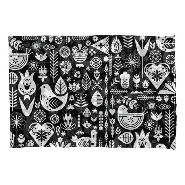 Nordic Scandinavian Christmas  Pillowcase (Front-Left)