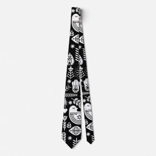 Nordic Scandinavian Christmas  Tie