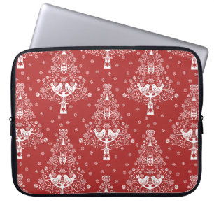 Nordic Scandinavian Christmas Tree Magic Laptop Sleeve