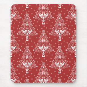 Nordic Scandinavian Christmas Tree Magic Mouse Mat